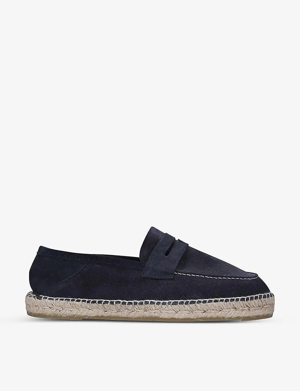 Hamptons loafer-style jute espadrilles