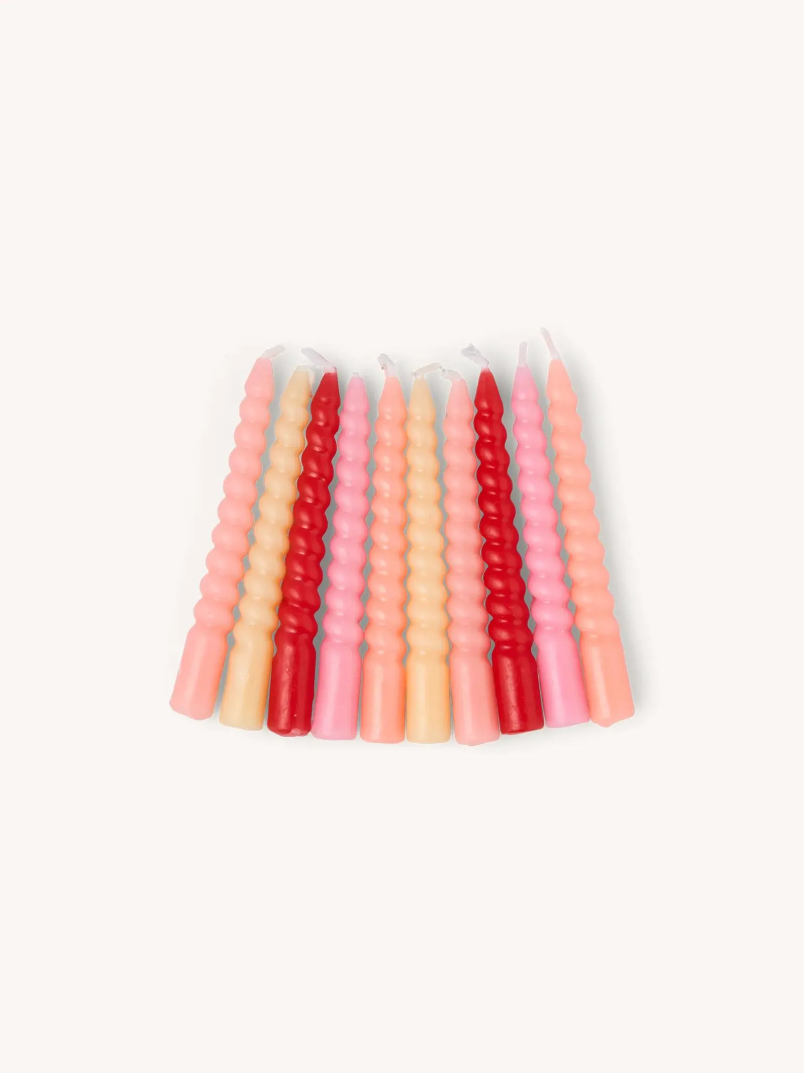 Twisted candles 10 cm