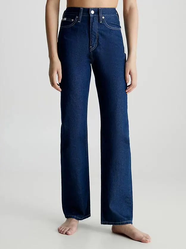 High Rise Straight Jeans