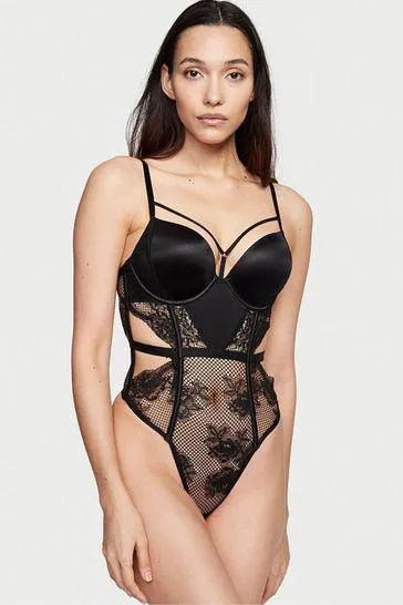 Luxe Lingerie Fishnet Bombshell Bodysuit