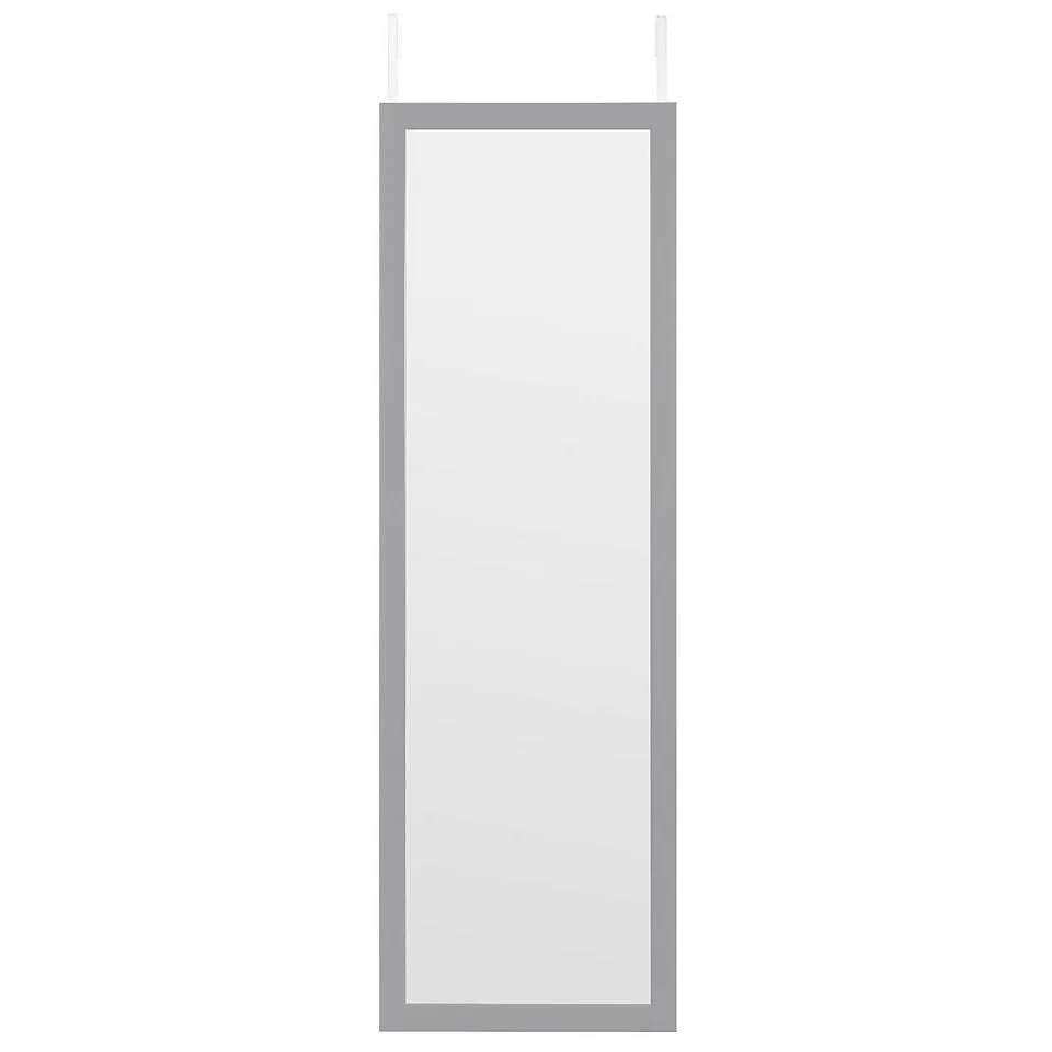 Over Door Hanging Mirror - 120x30cm - Grey