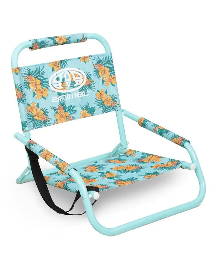 Low Pattern Print Beach Chair