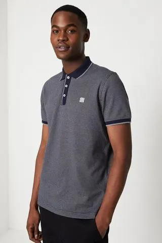 Mono Puppytooth Tipped Polo