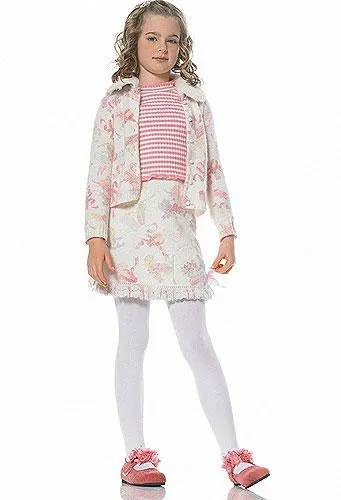 LA Kids Girl's Opaque Girls Tights (4646)