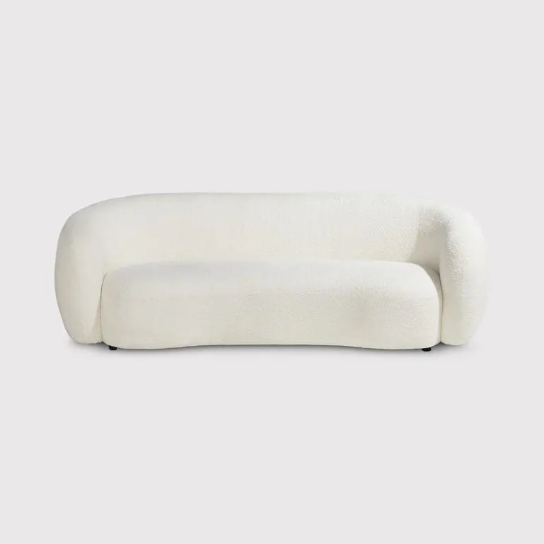 Cream Boucle 3 Seater Sofa