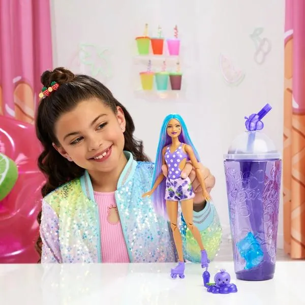 Barbie Pop Reveal Fruit Series - Grape Fizz Scented Doll & Surprises