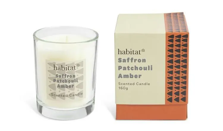 Habitat Scented Boxed Candle - Saffron, Patchouli & Amber
