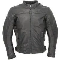 Richa Cafe Leather Jacket - Black