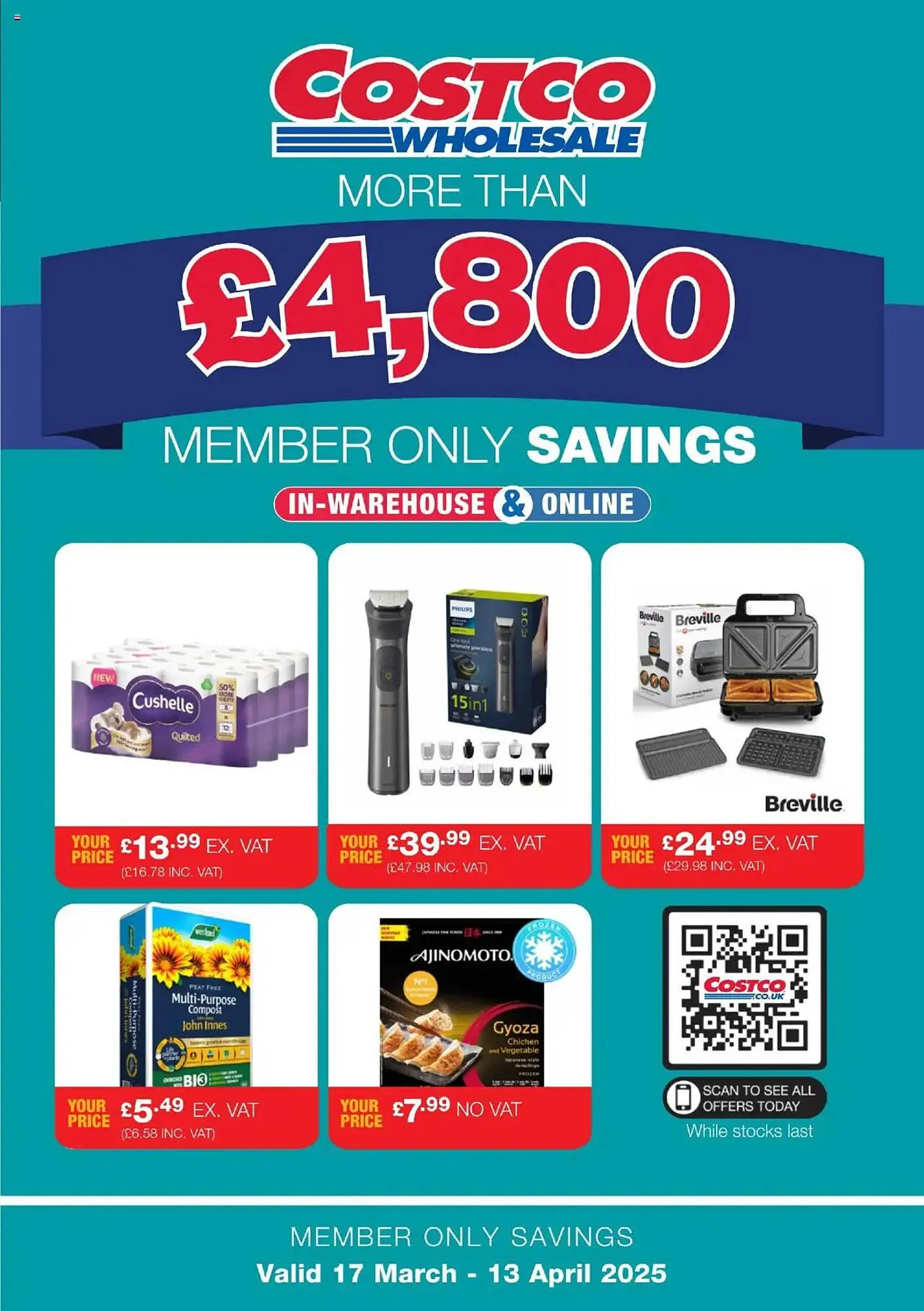 Costco leaflet from 17 March to 13 April 2025 - Catalogue Page 1