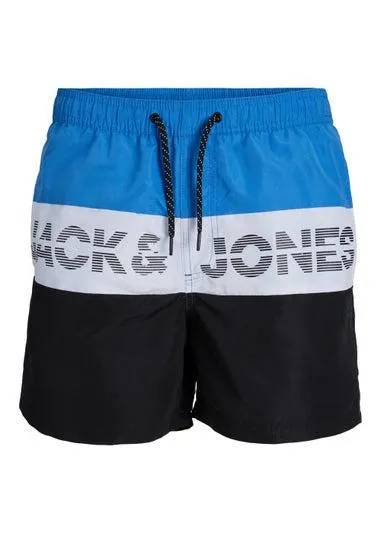 Jack & Jones Junior Fiji Blue Swim Shorts - Age 6 Years
