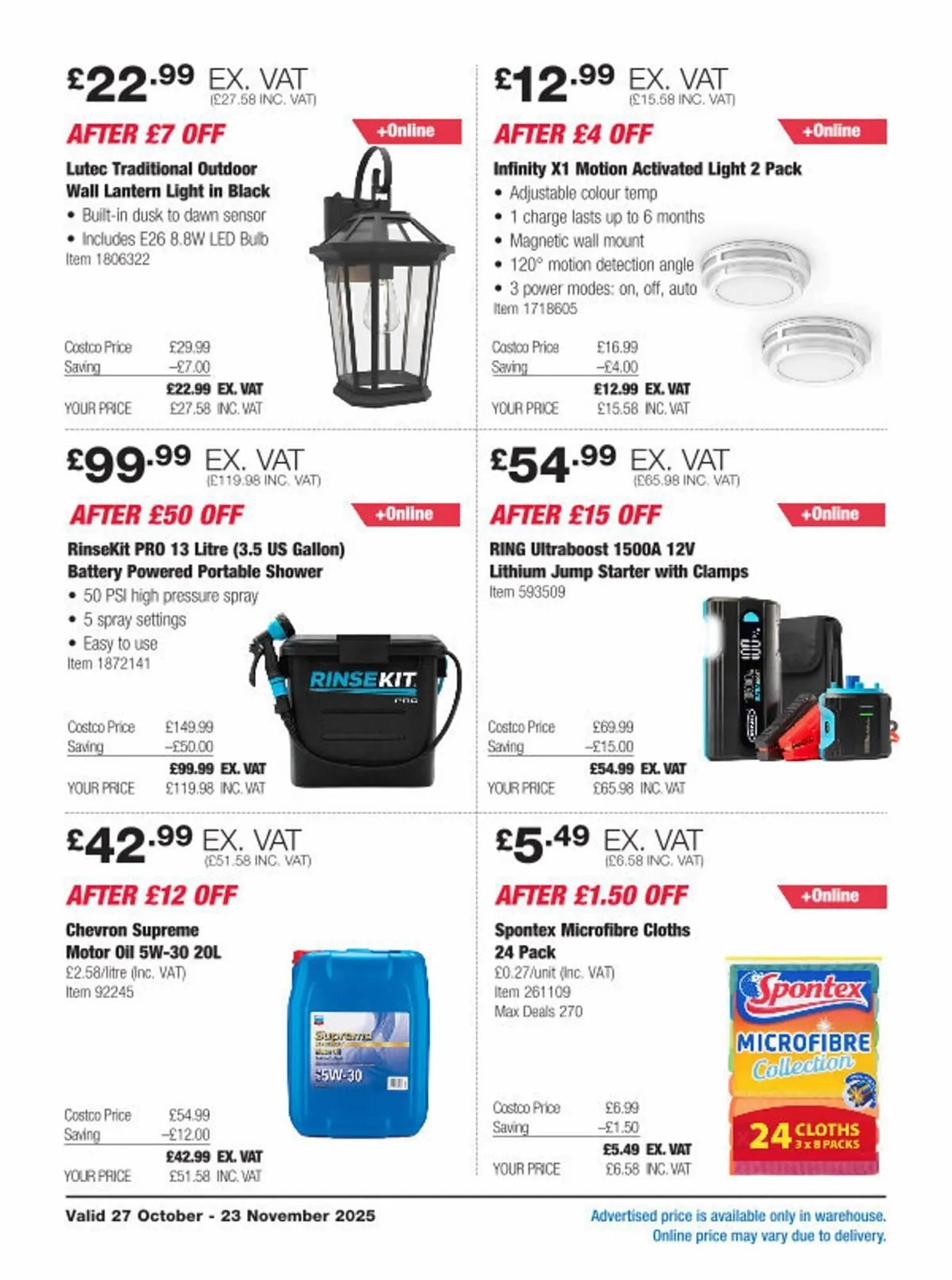 Costco leaflet from 27 October to 23 November 2025 - Catalogue Page 7