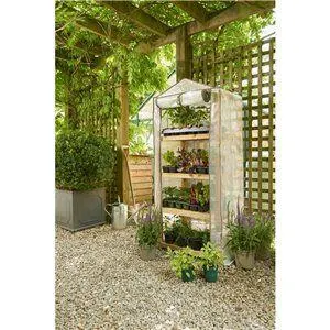 Premium Wooden 4 Tier Growhouse