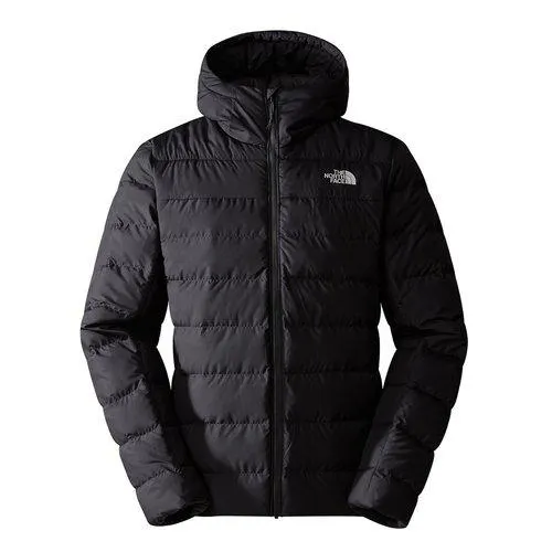 Logo Print Padded Jacket with Hood and Zip Fastening