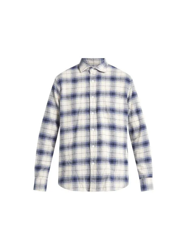 Hartford Paul Ombre Flannel Check Shirt