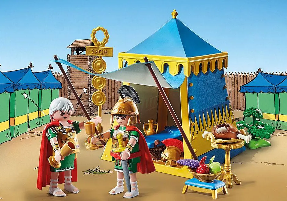 Asterix: Leader`s tent with generals