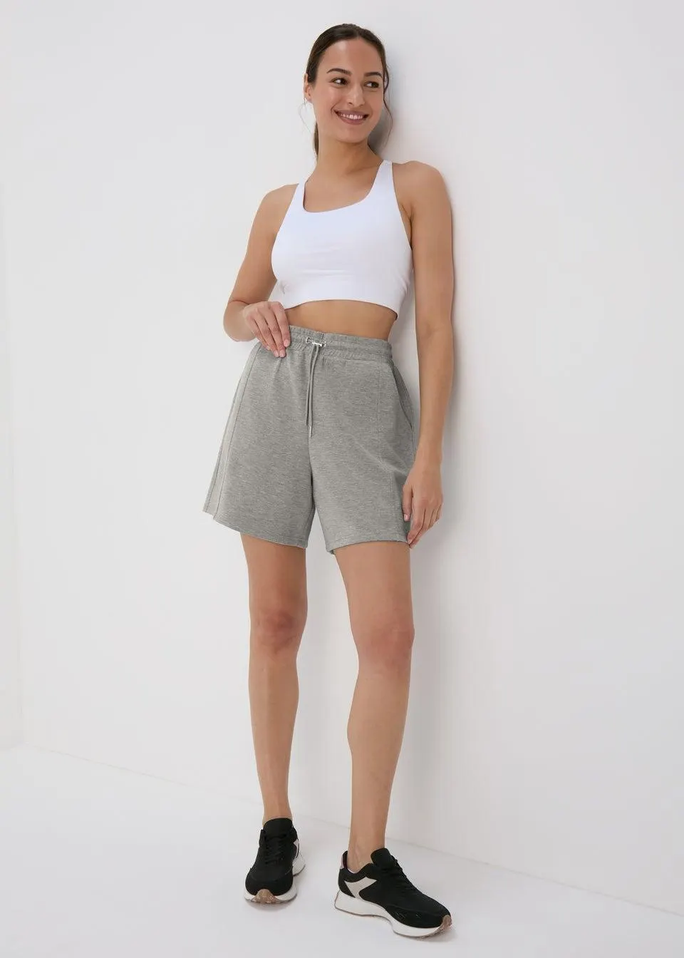 Souluxe Grey Sports Shorts