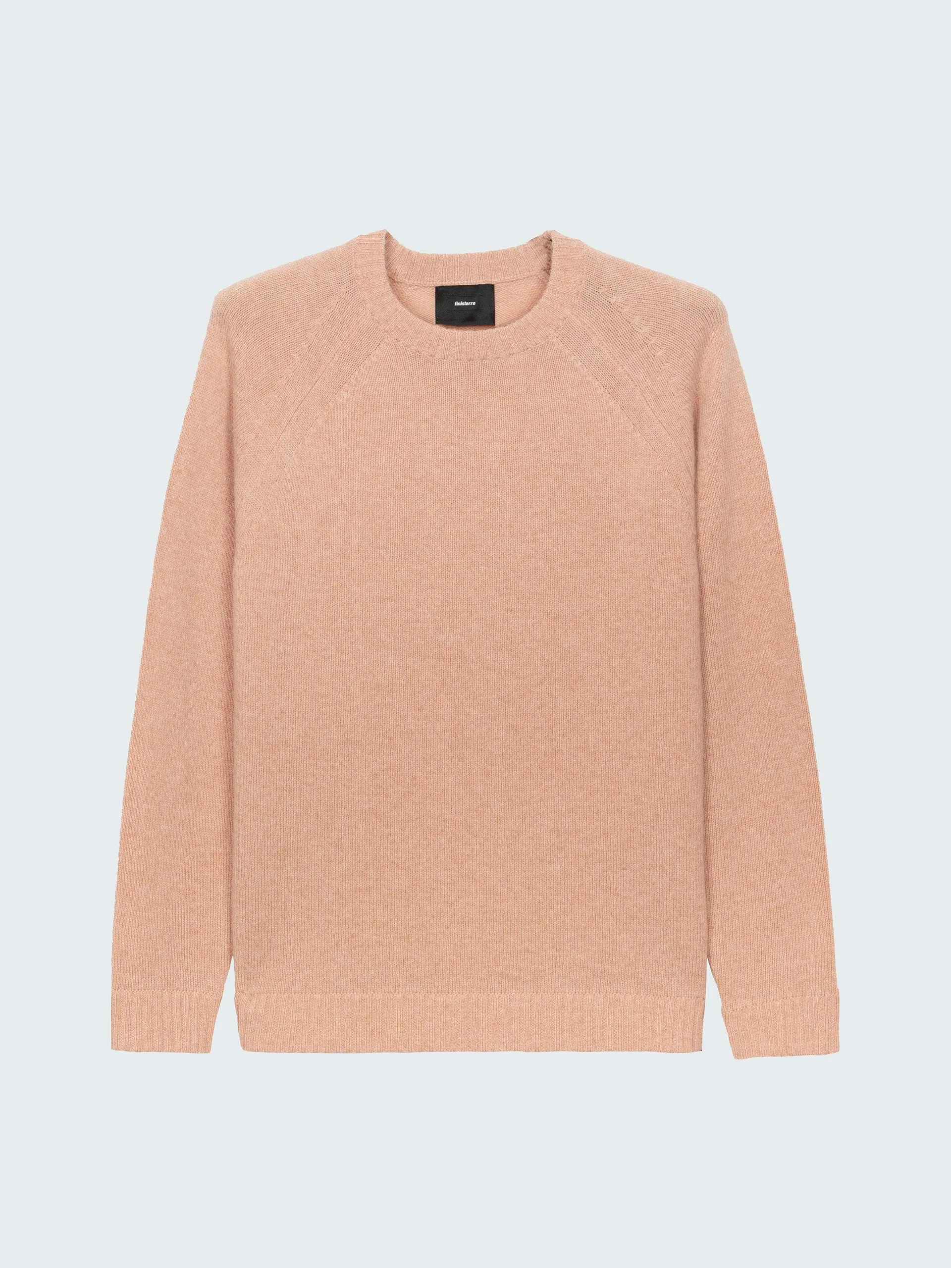 Knitted sweatshirt style wool blend jumper in pink