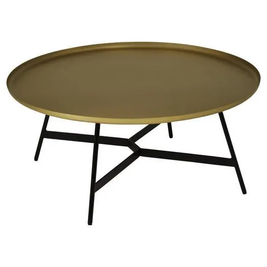 Amichi Brass Round Coffee Table
