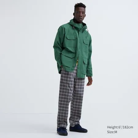 Flannel Easy Patterned Ankle Length Trousers