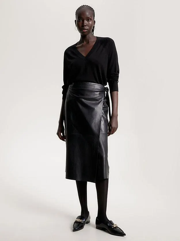 Merino Wool V-Neck Relaxed Jumper