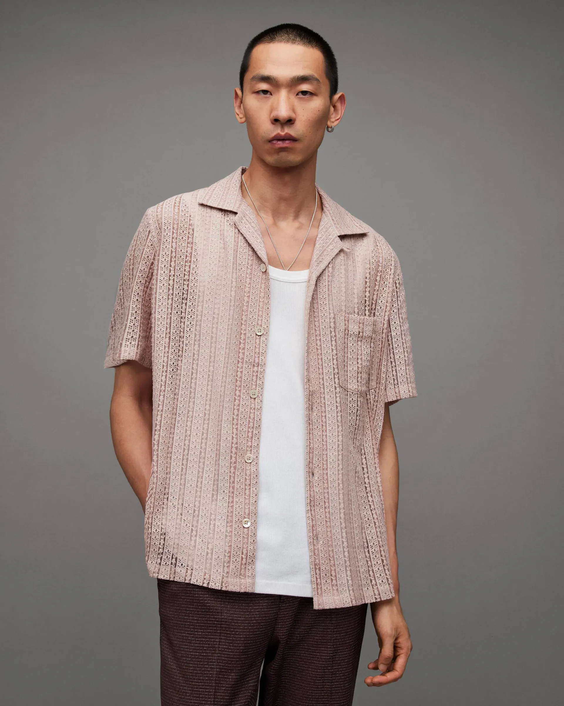 Cala Floral Lace Sheer Relaxed Shirt