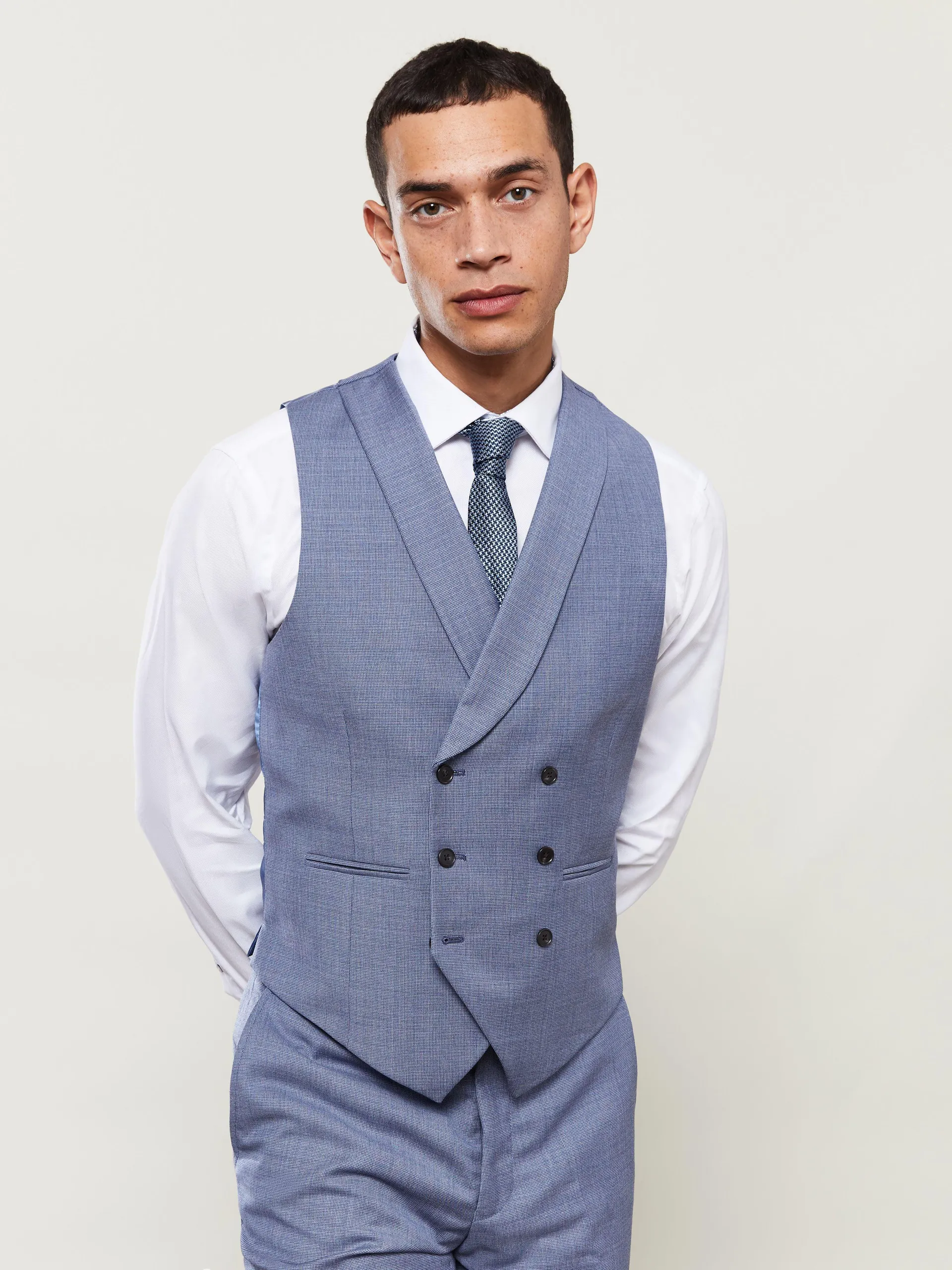 Clarence Infinity Active Slim Fit Melange Waistcoat