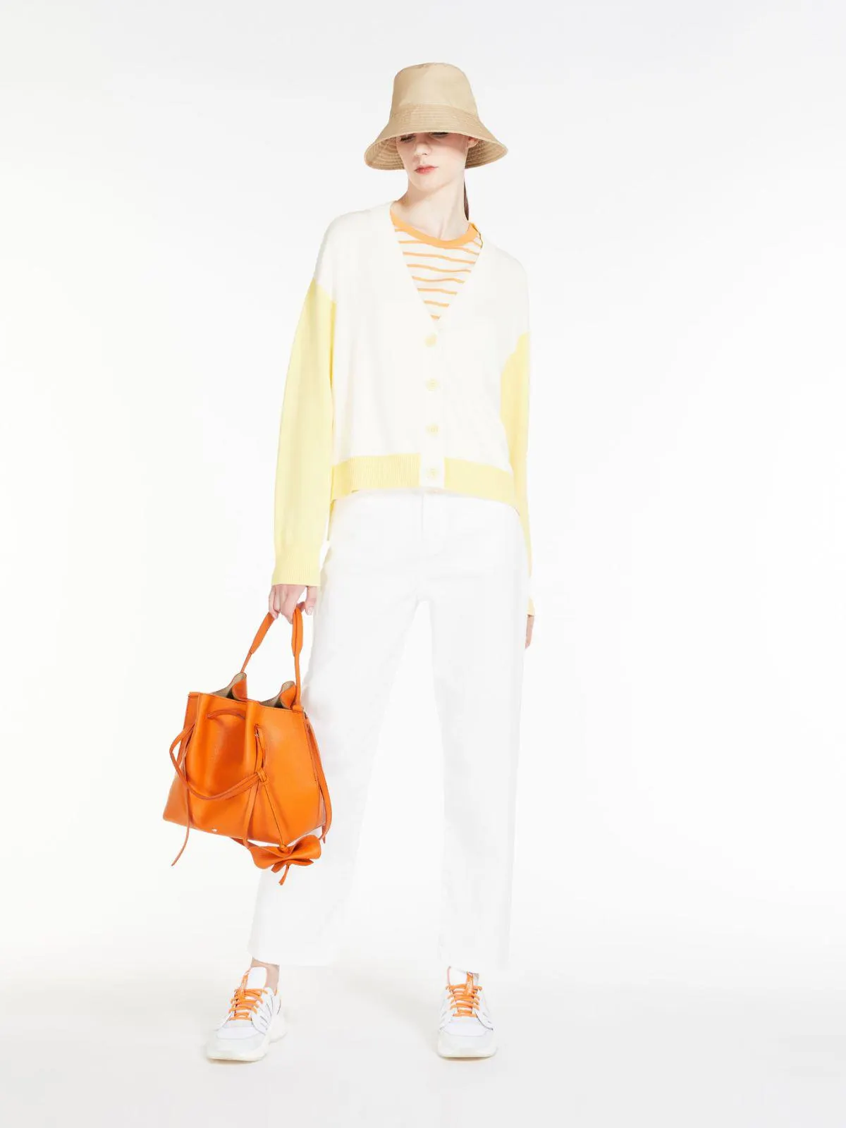 Colourblock cardigan