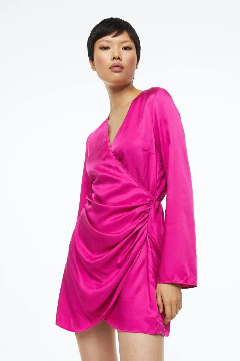 Gathered bodycon dress