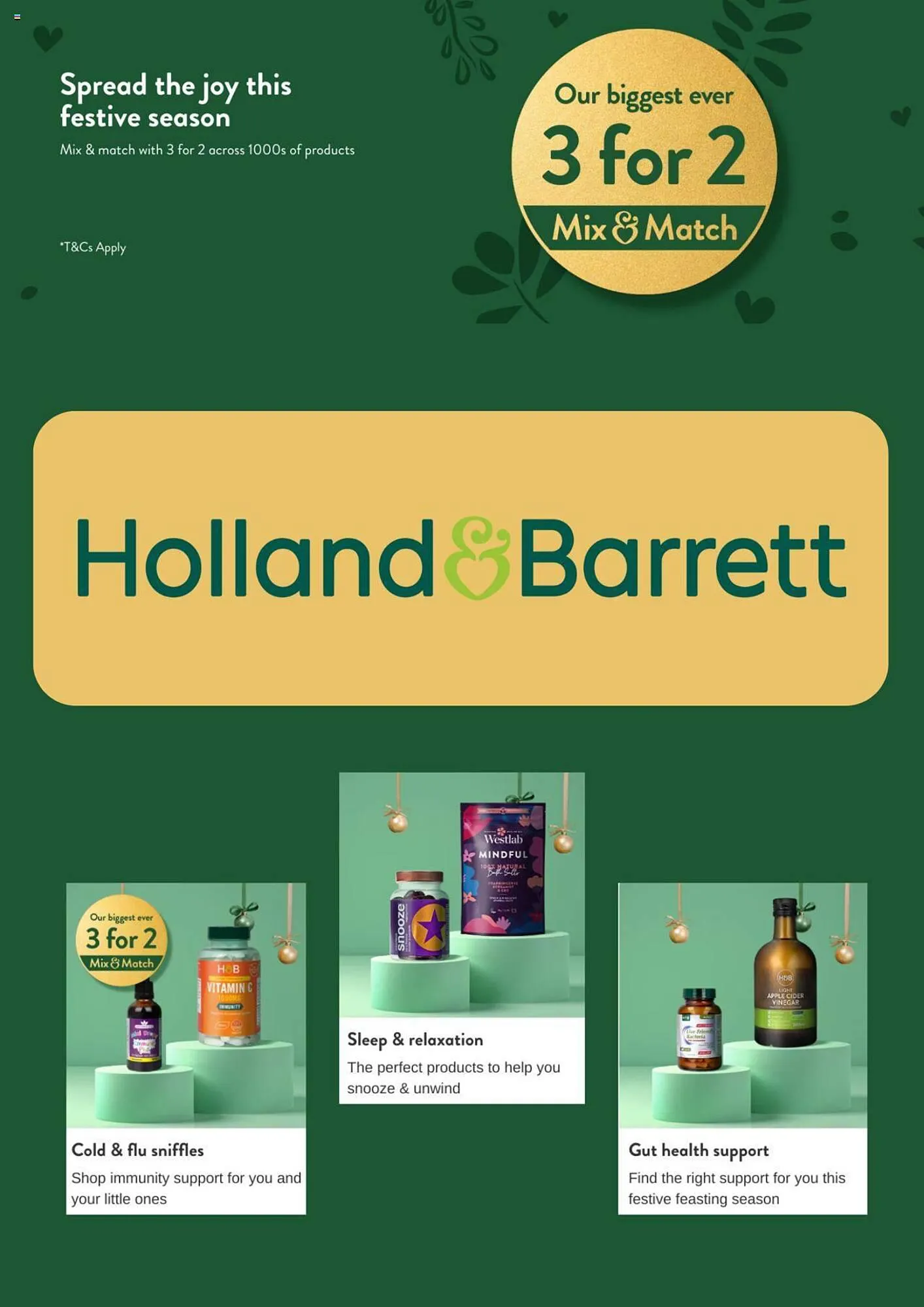 Holland & Barrett Weekly Offers from 30 November to 31 December 2023 - Catalogue Page 1