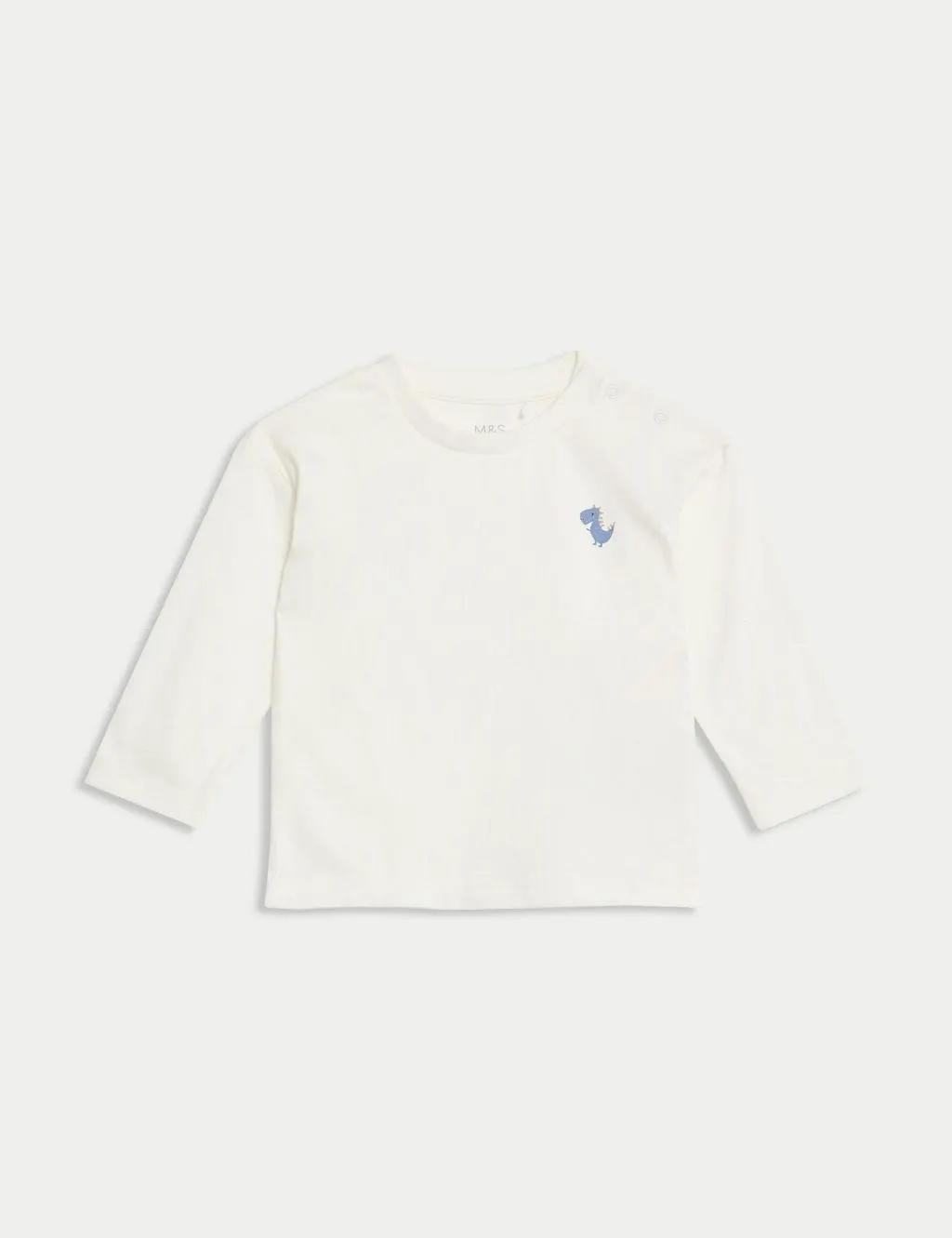 2pk Pure Cotton Dinosaur Tops (0-3 Yrs)