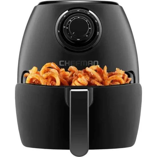 Chefman - 3.5L Dual Control Air Fryer With Flat Basket