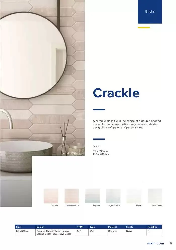 Tile Collection  from 14 January to 31 May 2025 - Catalogue Page 71