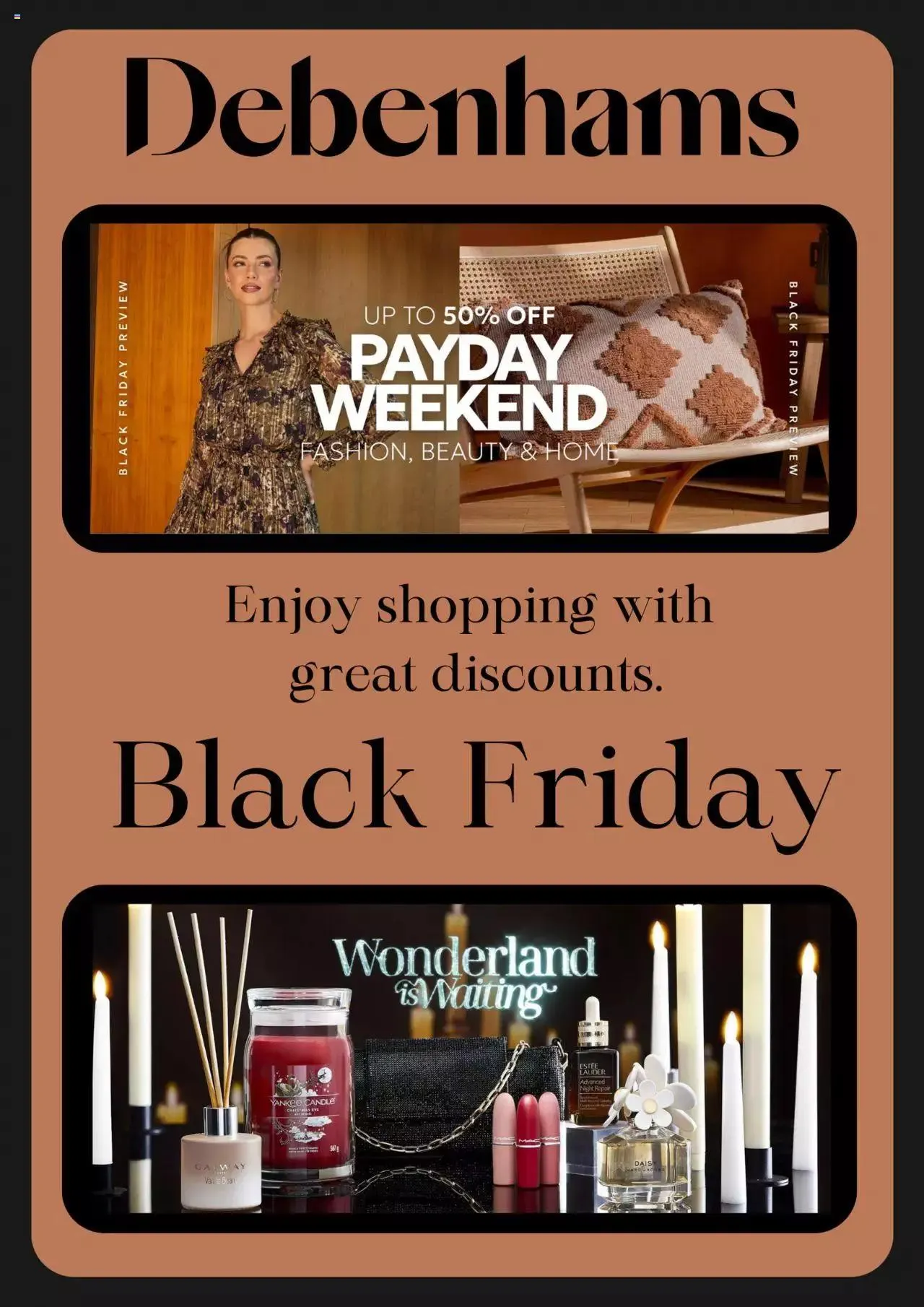 Debenhams - Black Friday from 31 October to 31 December 2023 - Catalogue Page 1