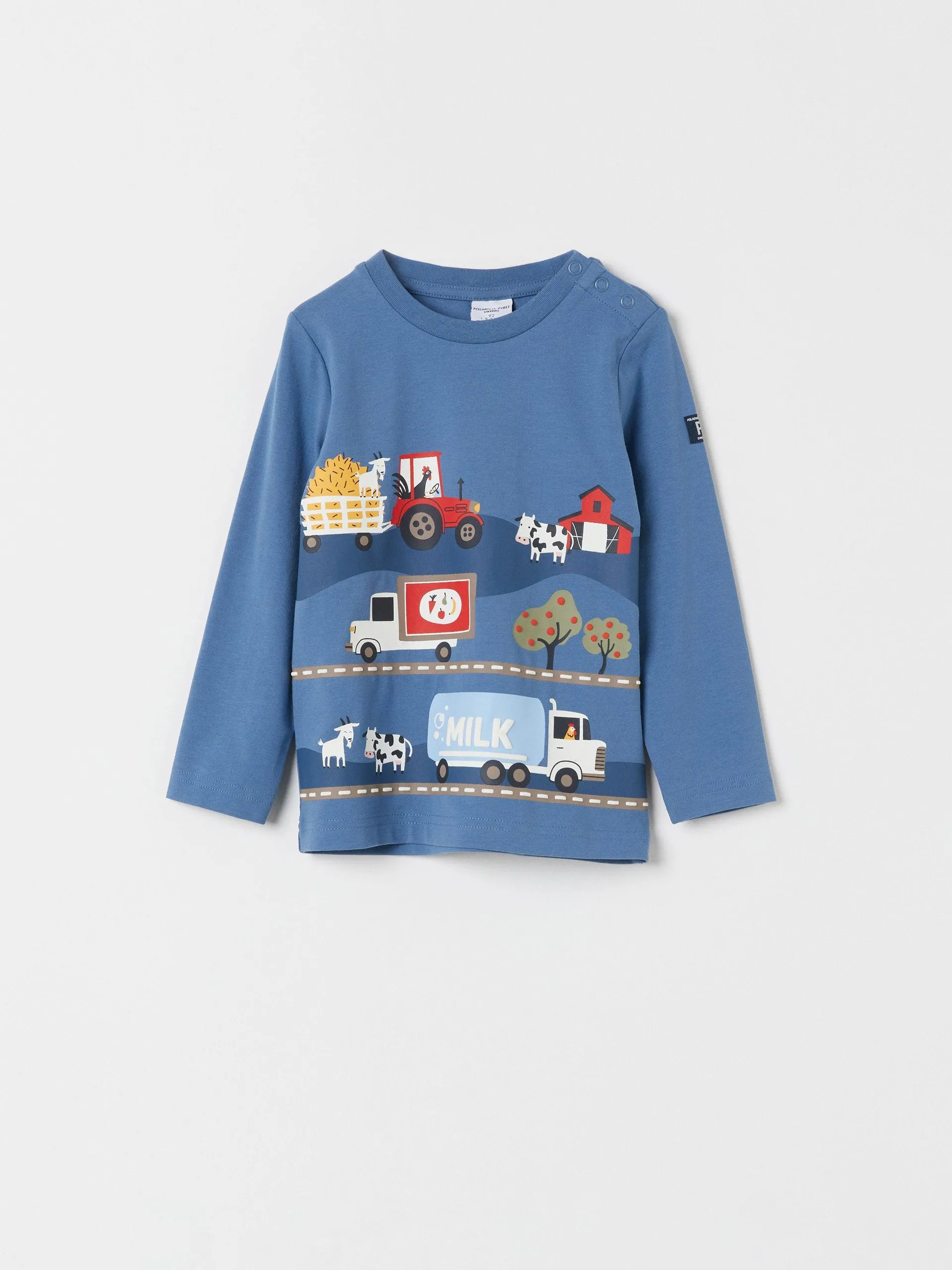 Vehicle Print Kids Top