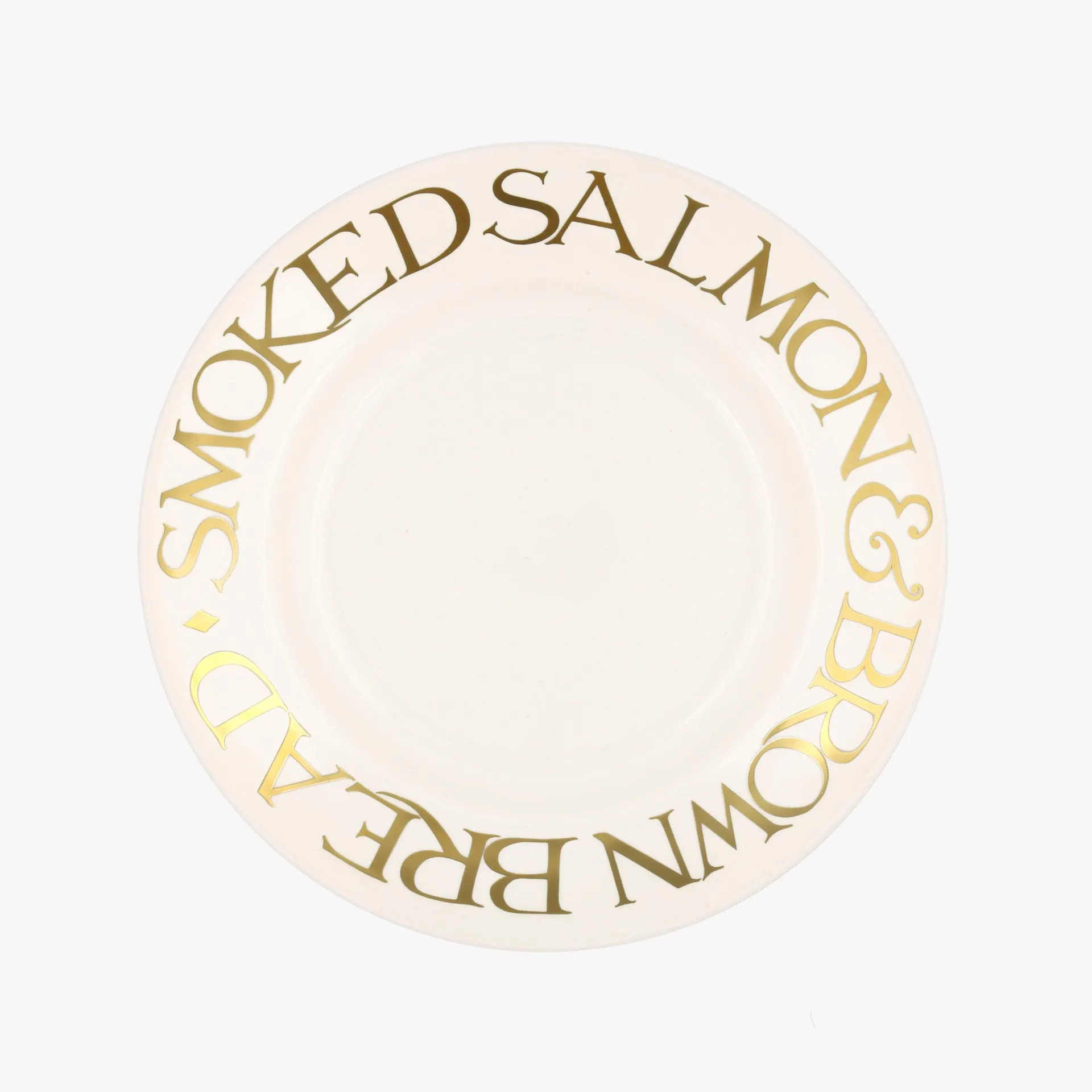 Gold Toast Smoked Salmon 8 1/2 Inch Plate