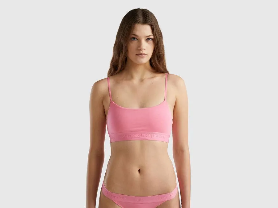 Bra top in organic cotton