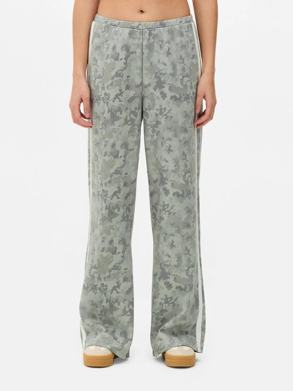 Side Stripe Camo Joggers