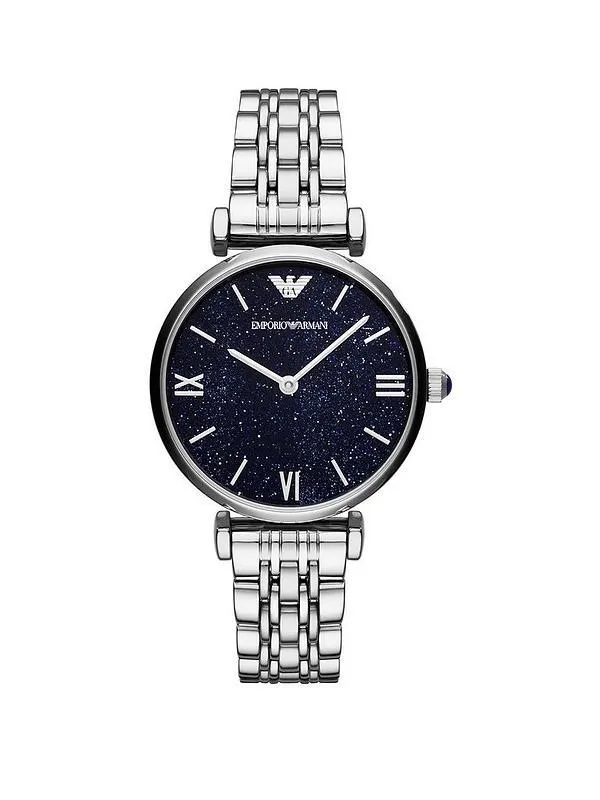 Womens Two-Hand Stainless Steel Watch