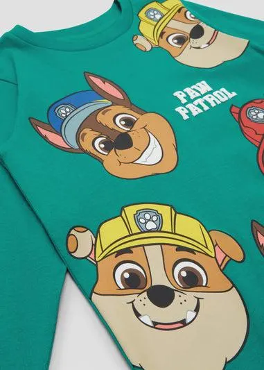 Kids Green Paw Patrol Long Sleeve T-Shirt (18mths-5yrs) - Age 18 - 23 Months