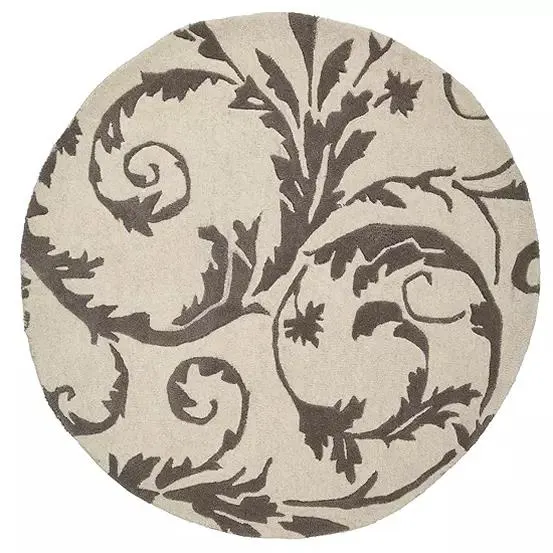 Leaf Scroll Wool Rug