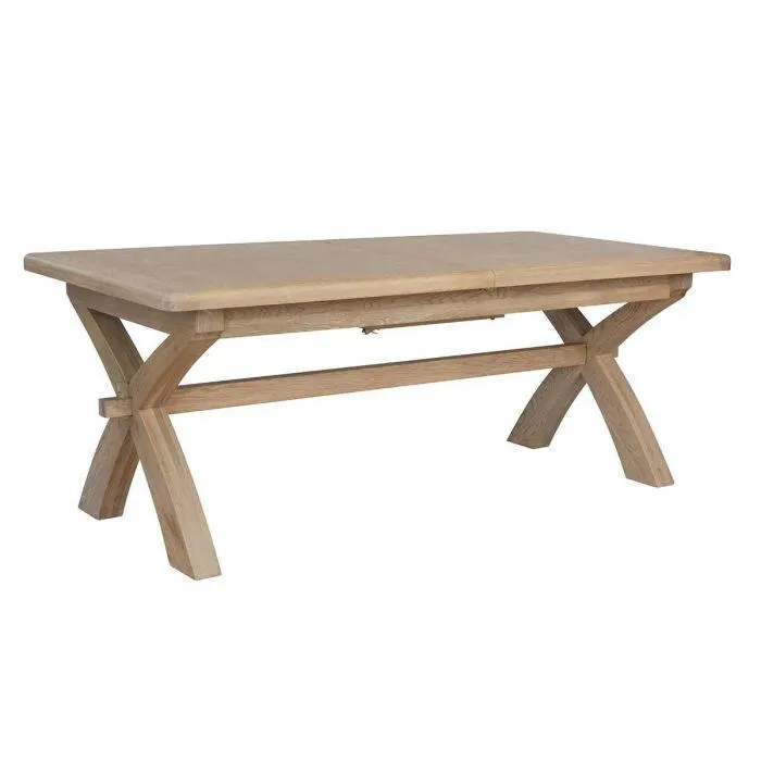 Heritage Oak 2m Cross Leg Dining Table