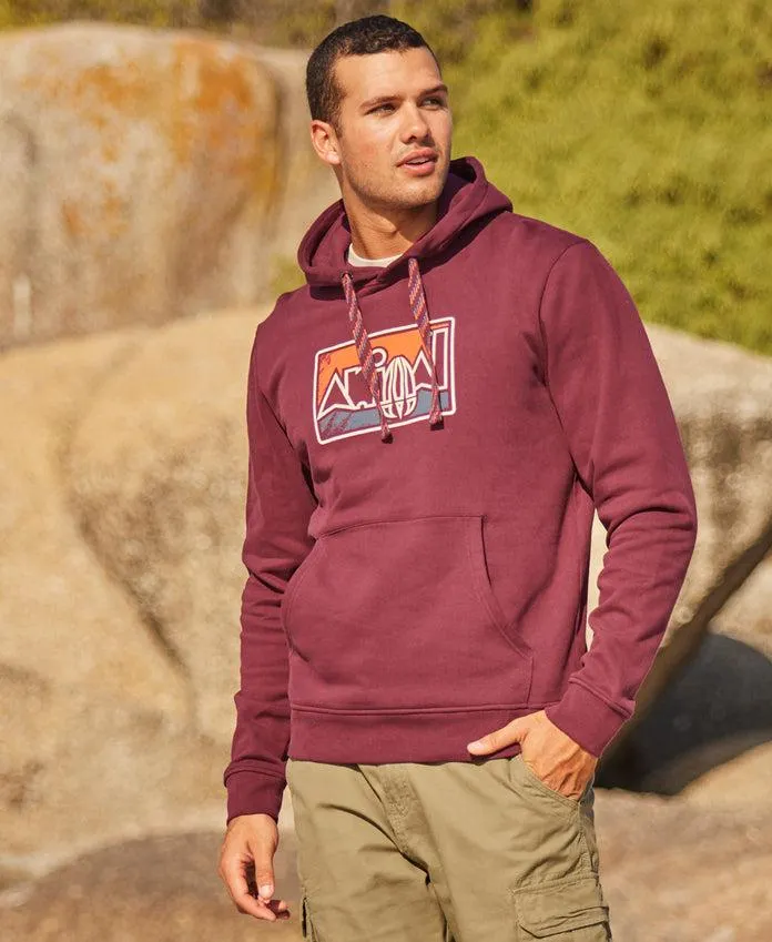 River Mens Organic Printed Hoodie