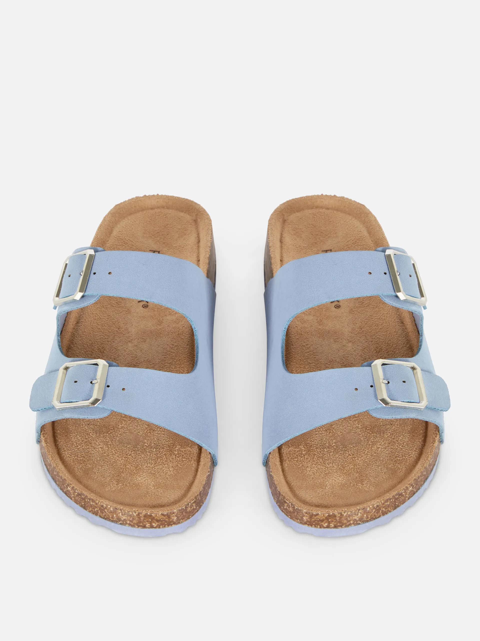 Double Strap Footbed Sandals