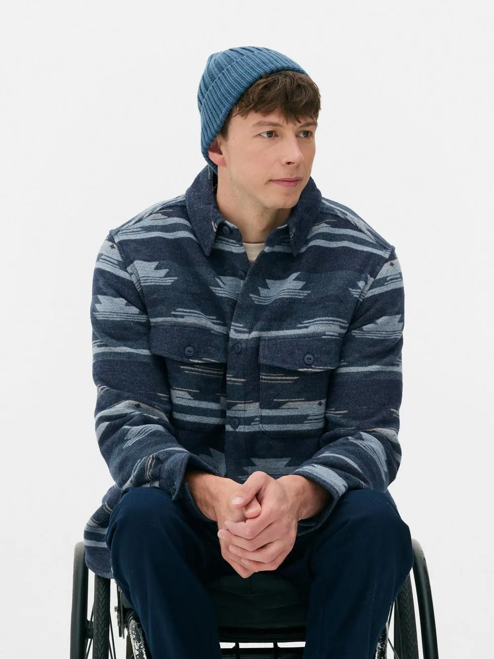 Overshirt met geometrisch patroon