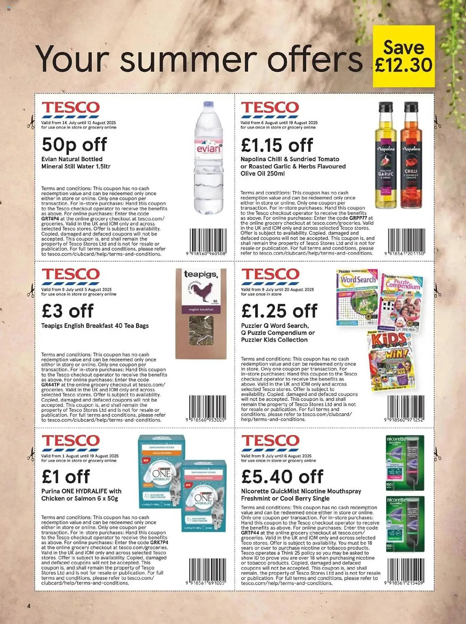 Tesco leaflet from 10 July to 1 September 2025 - Catalogue Page 4