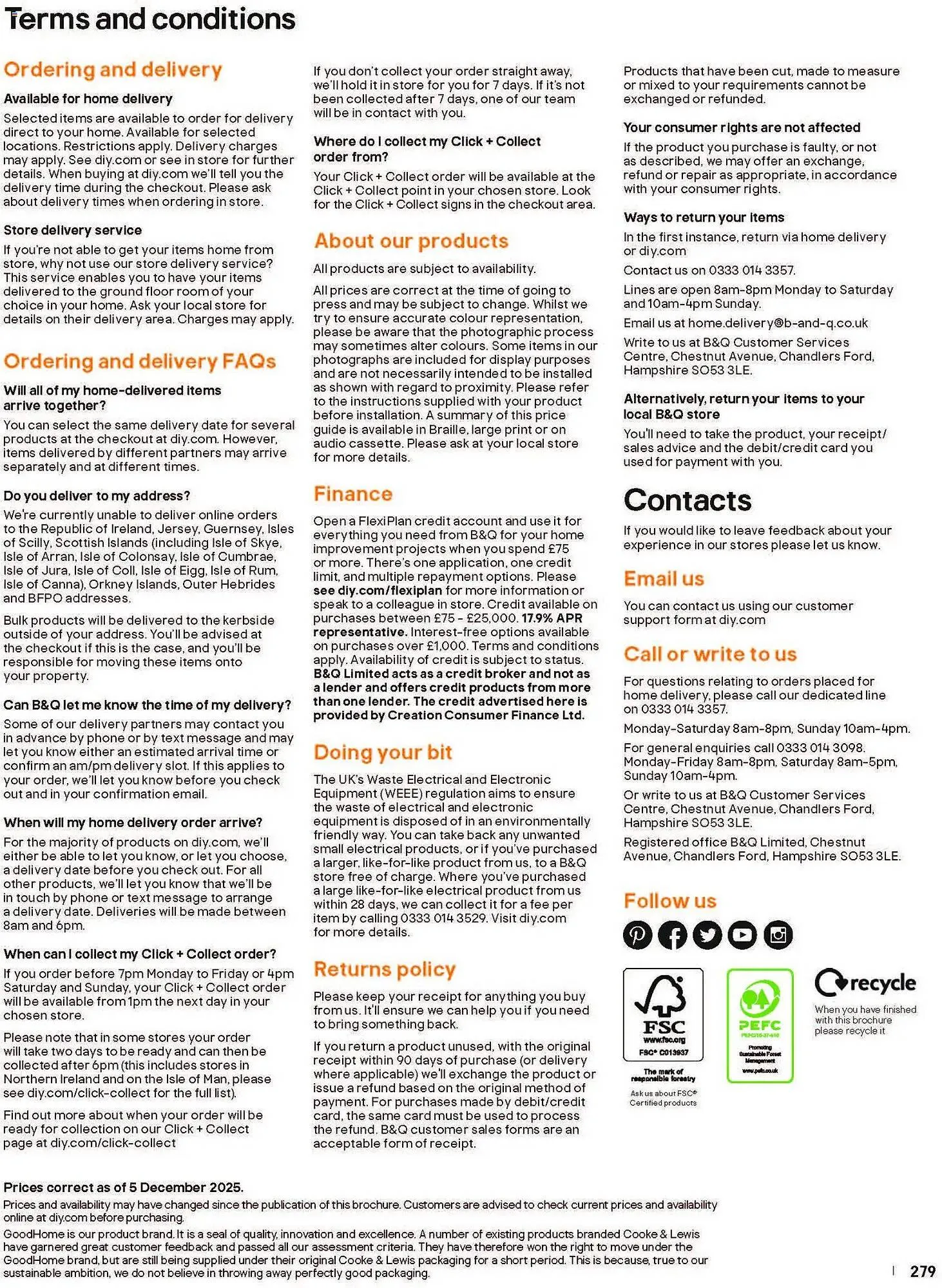 B&Q brochure from 16 December to 1 July 2026 - Catalogue Page 279