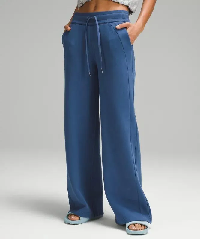 Scuba Mid-Rise Wide-Leg Pant Full Length