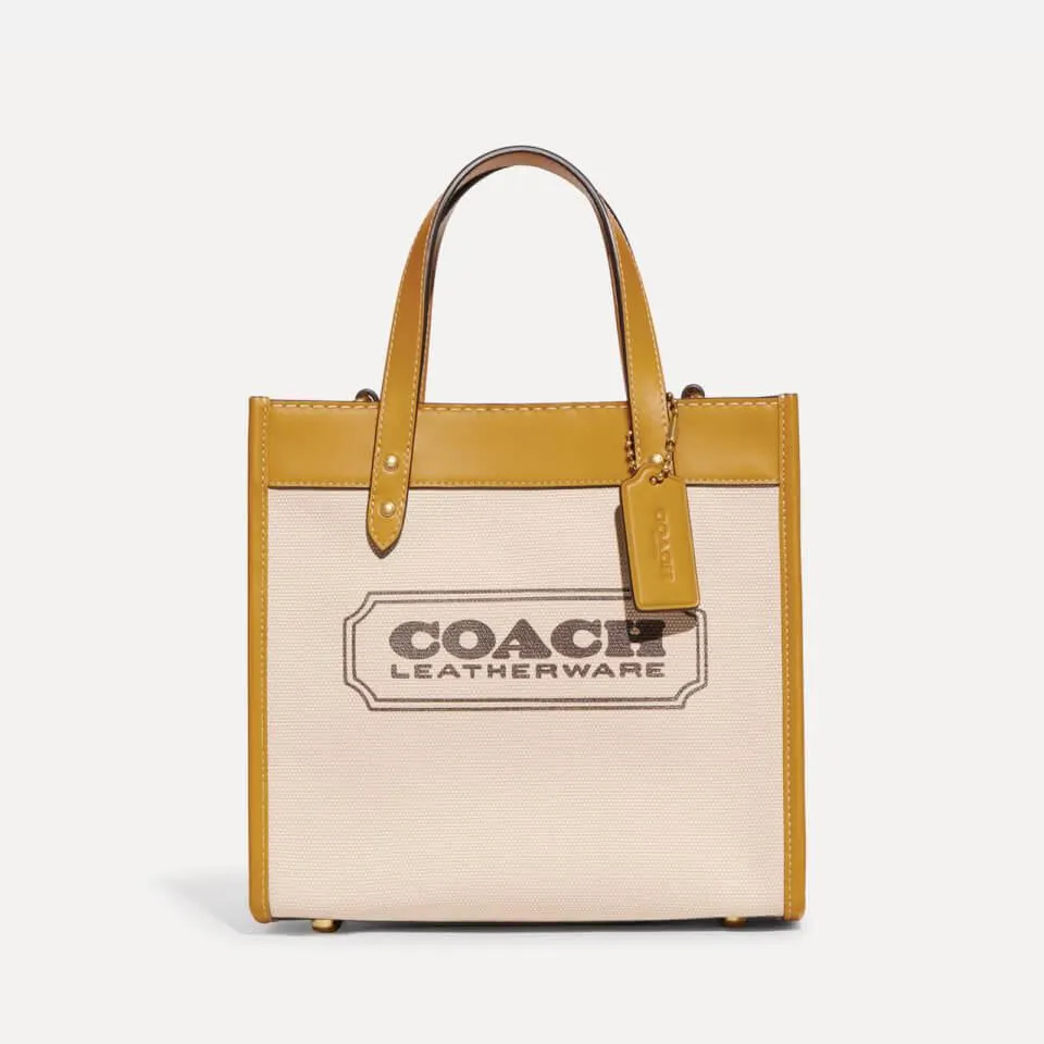 Coach Field 22 Canvas and Faux Leather Tote Bag