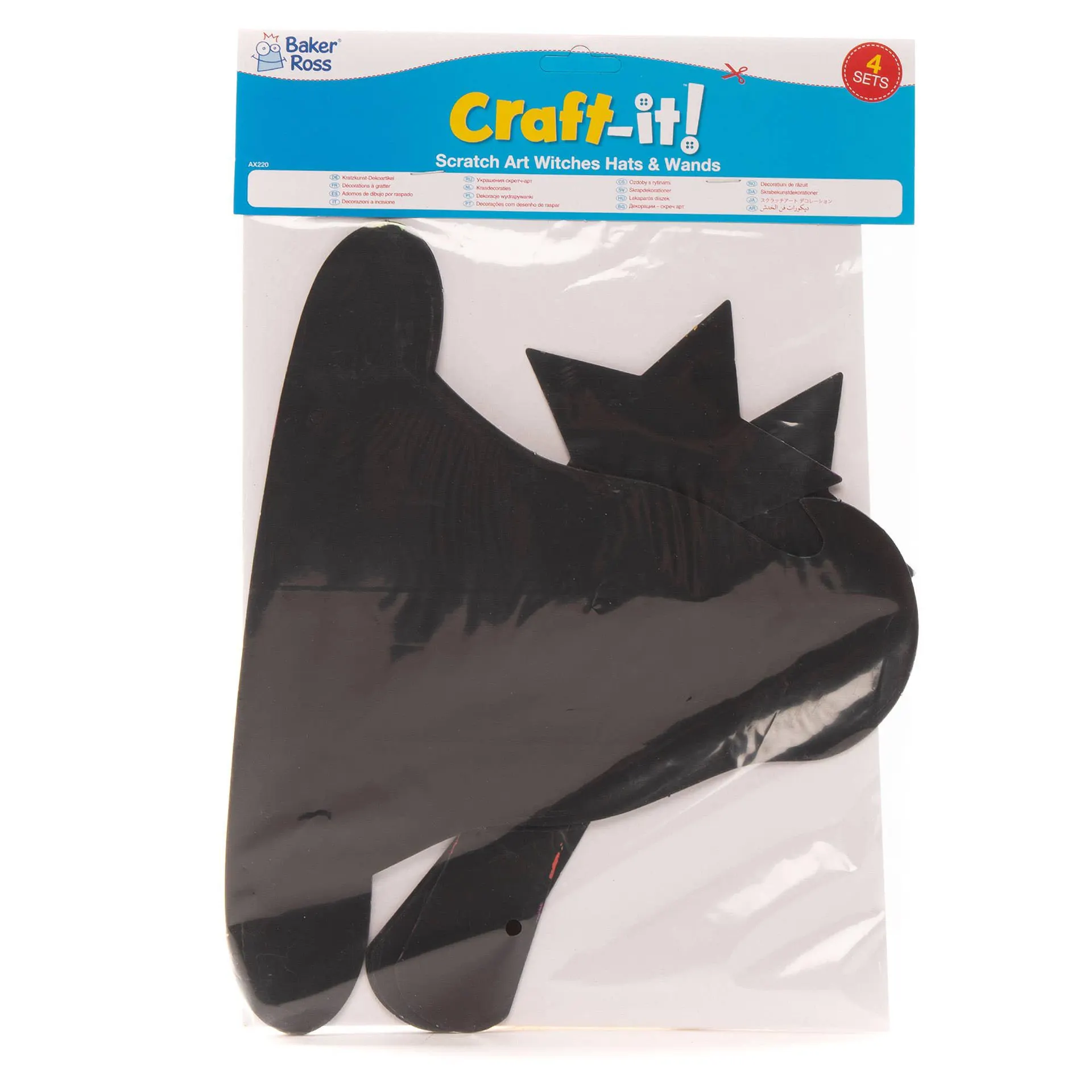 Witches & Wizards Scratch Art Hats & Wands