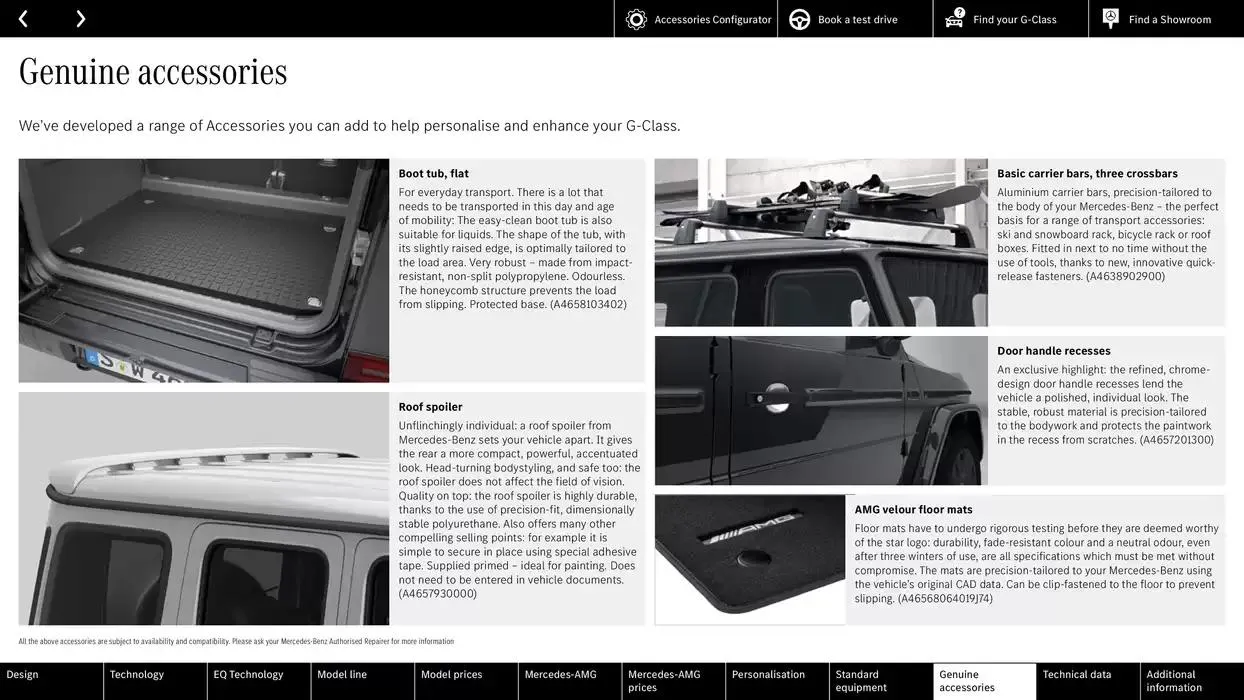 Mercedes Benz New G-Class from 11 October to 11 October 2025 - Catalogue Page 86